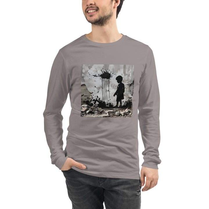 Men Long Sleeve Tee | Palestine Wall