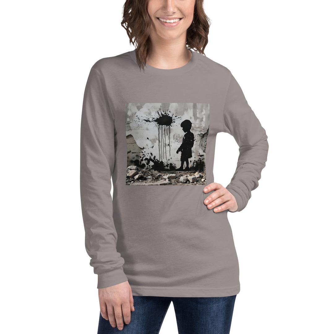 Women Long Sleeve Tee | Palestine Wall