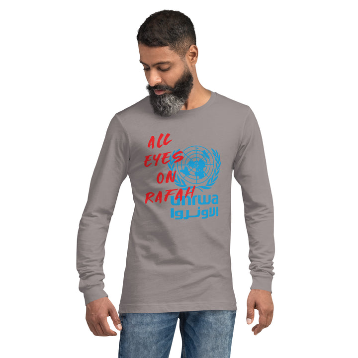 Men Long Sleeve Tee | All Eyes on Rafah