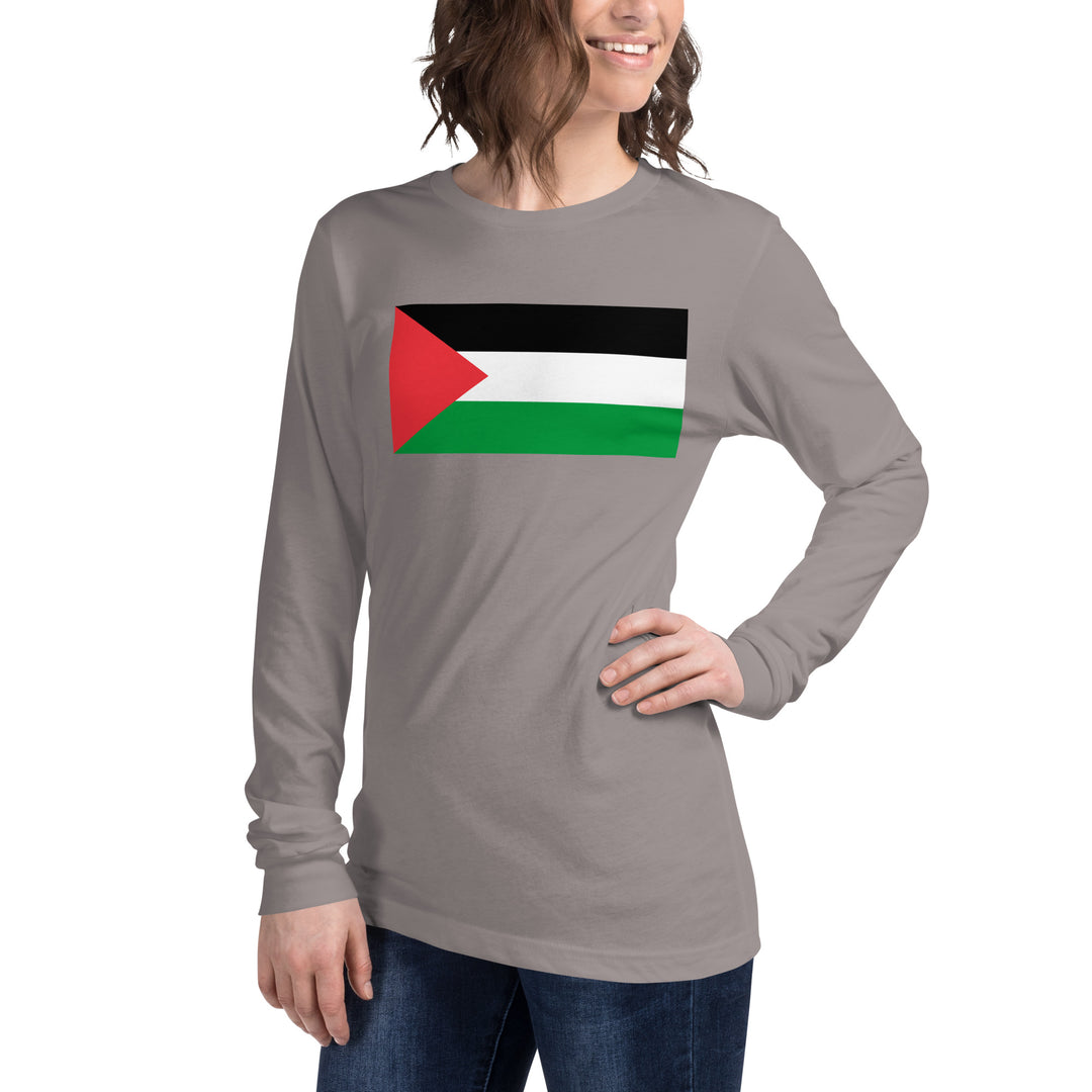 Women Long Sleeve Tee | Palestine Flag