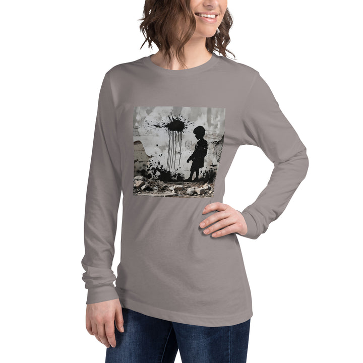 Women Long Sleeve Tee | Palestine Wall