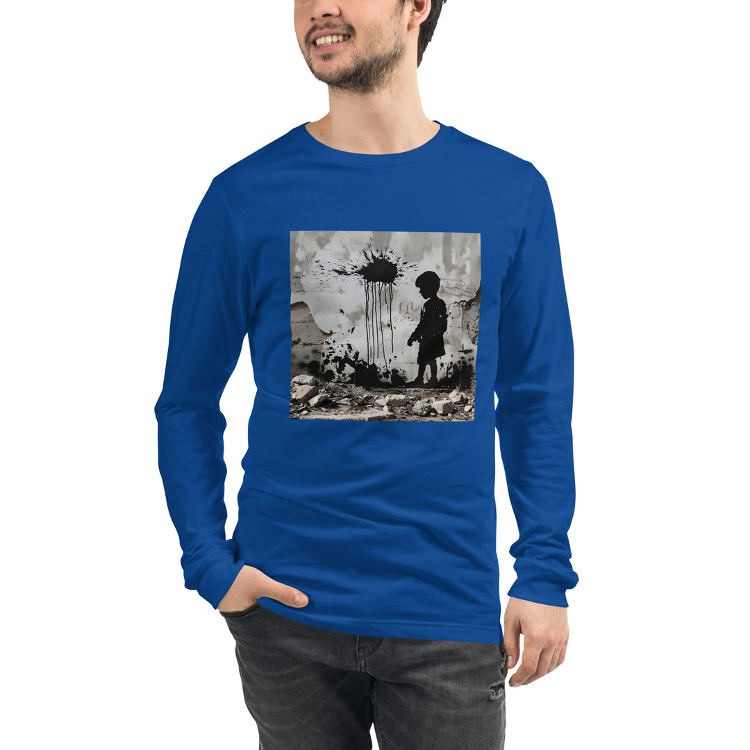 Men Long Sleeve Tee | Palestine Wall