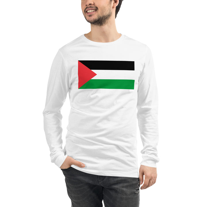 Men Long Sleeve Tee | Palestine Flag