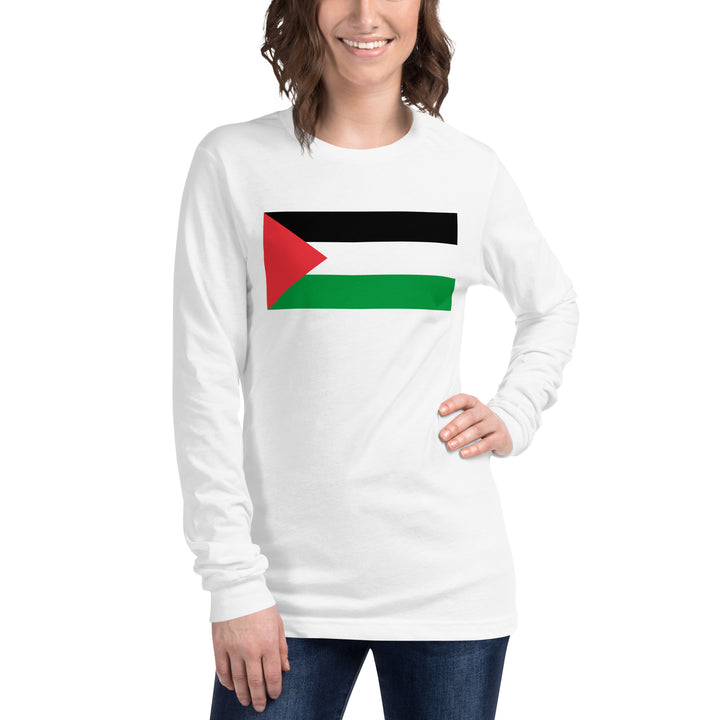 Women Long Sleeve Tee | Palestine Flag