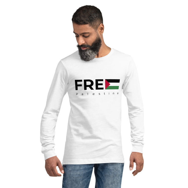 Men Long Sleeve Tee | Free Palestine