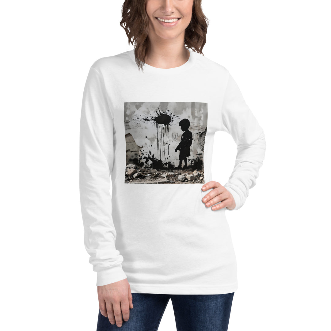 Women Long Sleeve Tee | Palestine Wall