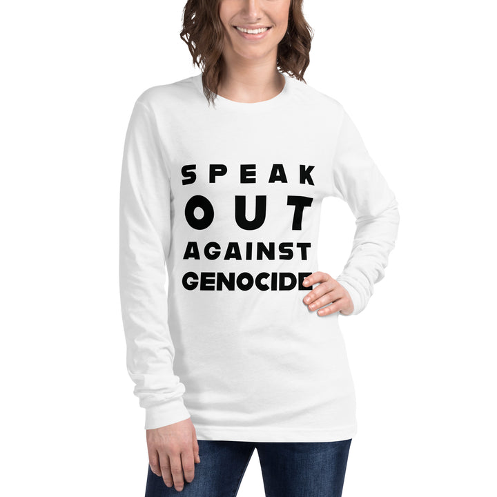 Women Long Sleeve Tee | Speak out against genocide