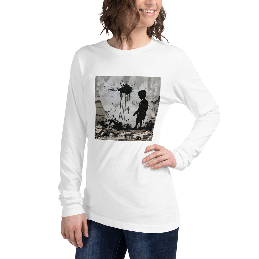 Women Long Sleeve Tee | Palestine Wall