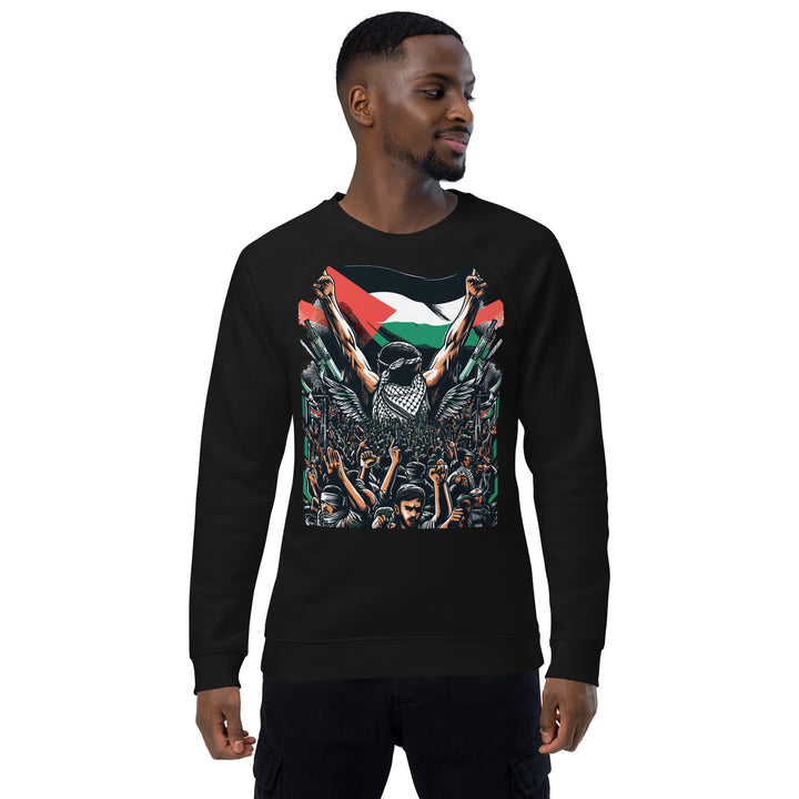 Mens organic raglan sweatshirt | Art by Moh