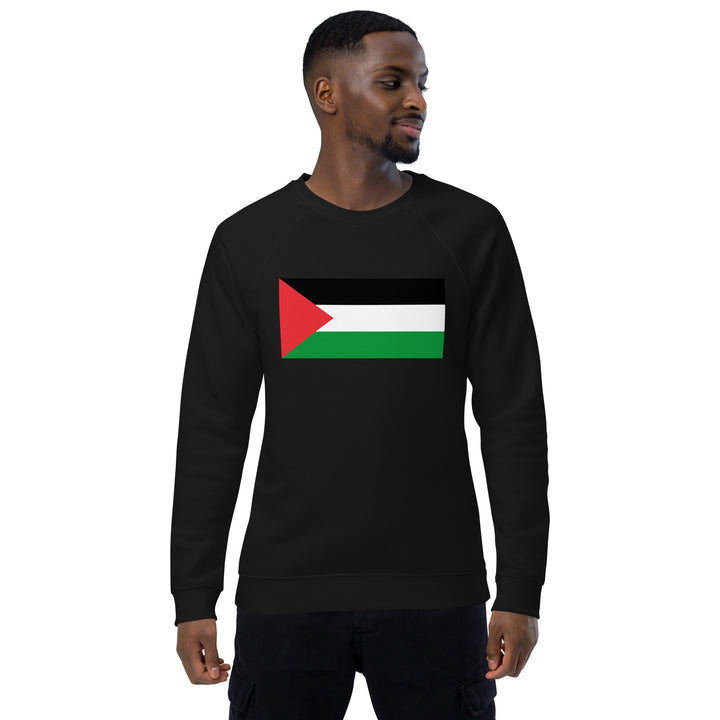 Men organic raglan sweatshirt | Palestine Flag