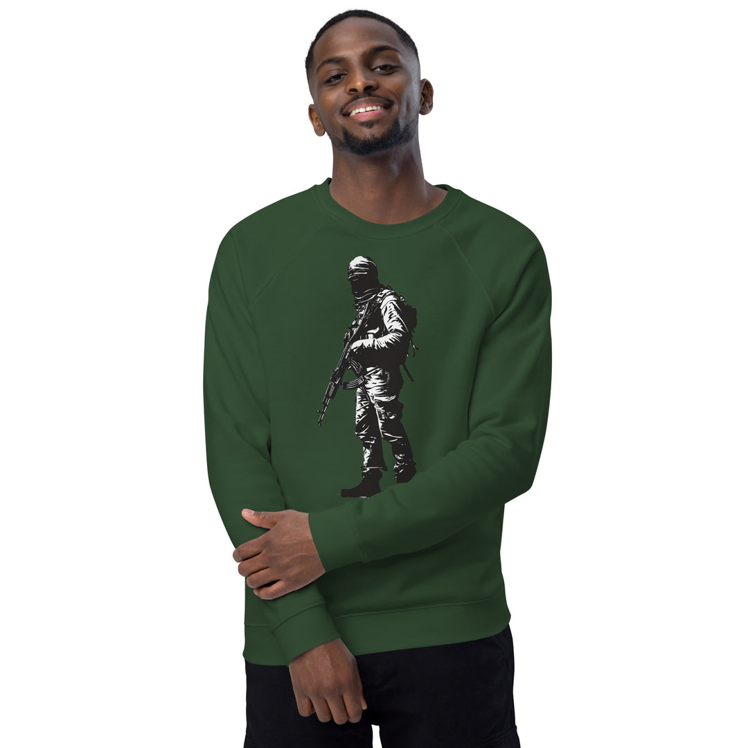 Men organic raglan sweatshirt | The Fighter