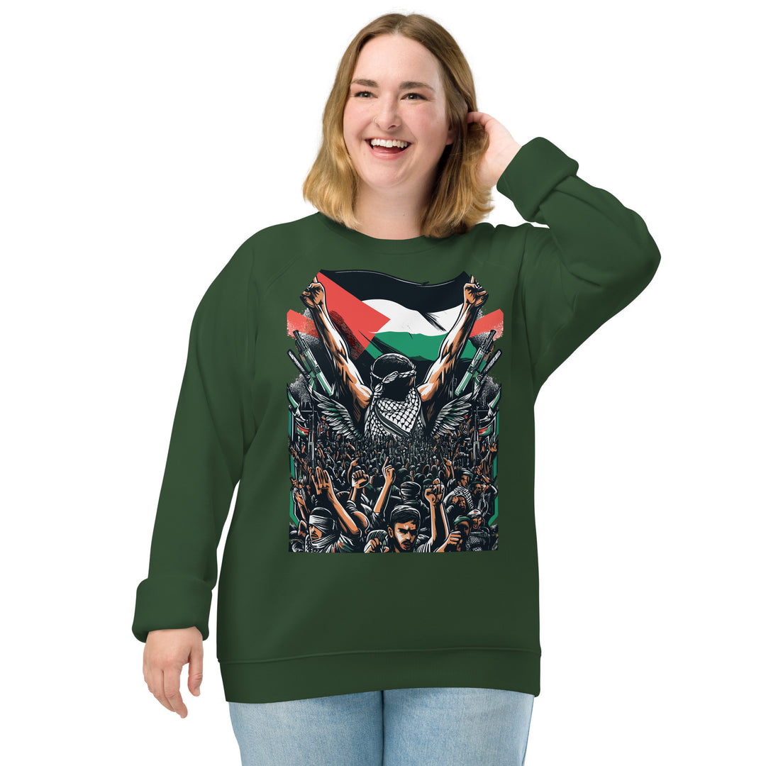 Women organic raglan sweatshirt | Art by Moh