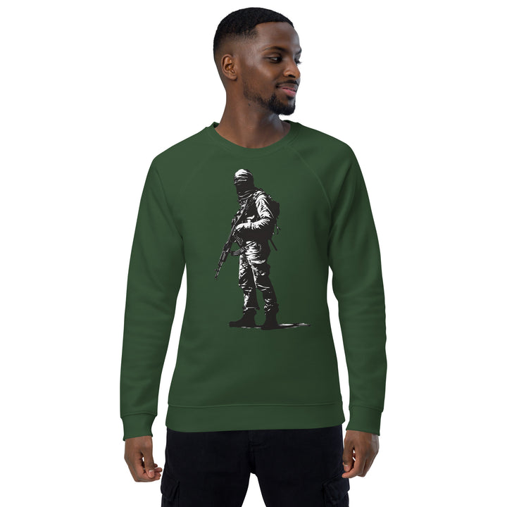 Men organic raglan sweatshirt | The Fighter