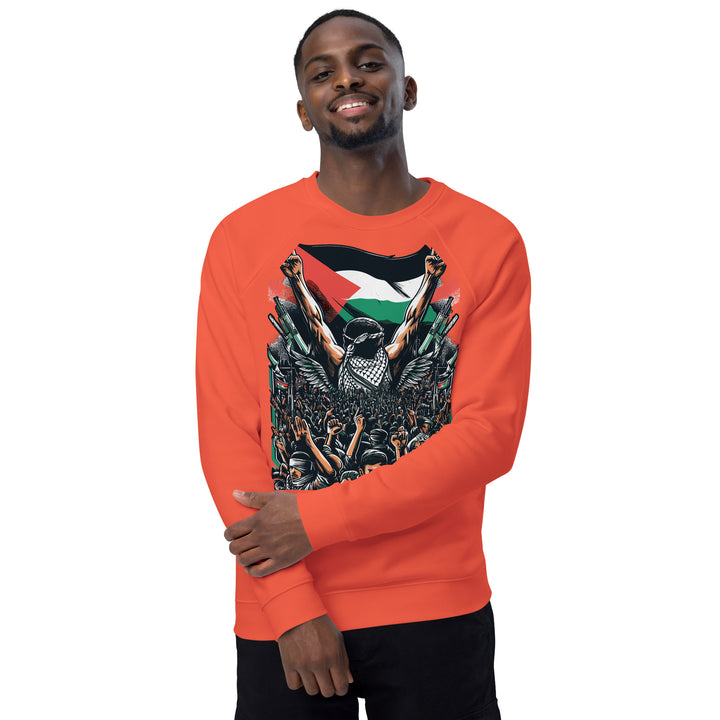 Mens organic raglan sweatshirt | Art by Moh