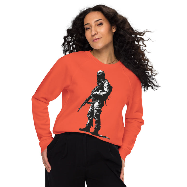 Women organic raglan sweatshirt | The Fighter