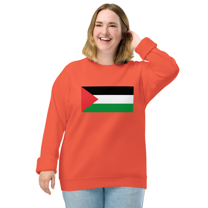 Women organic raglan sweatshirt | Palestine Flag