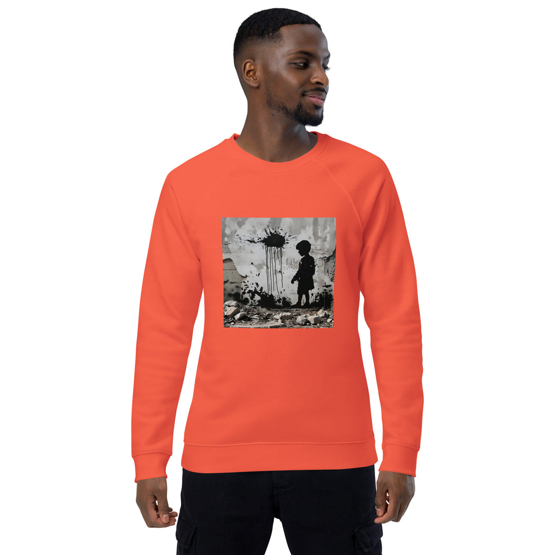 Men organic raglan sweatshirt | Palestine Wall