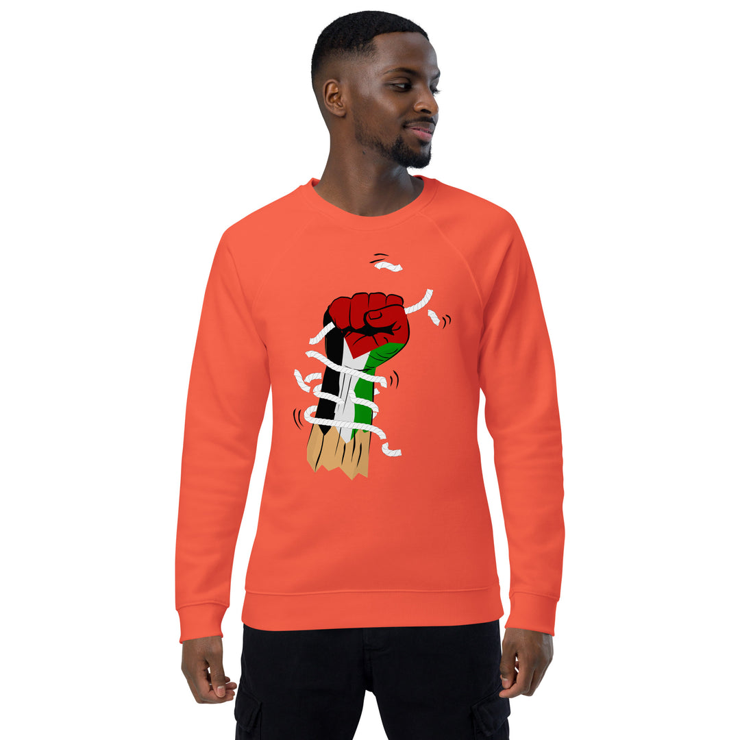 Men organic raglan sweatshirt | Palestine Hand