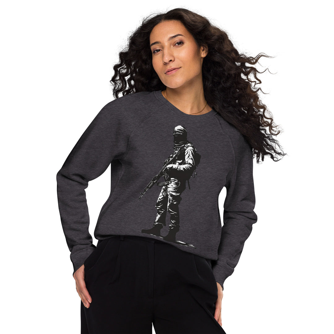 Women organic raglan sweatshirt | The Fighter