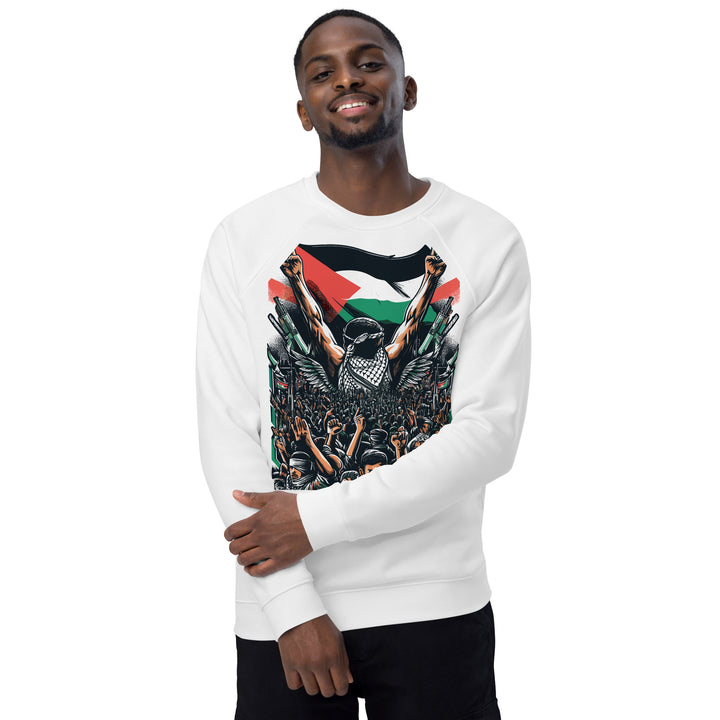 Mens organic raglan sweatshirt | Art by Moh