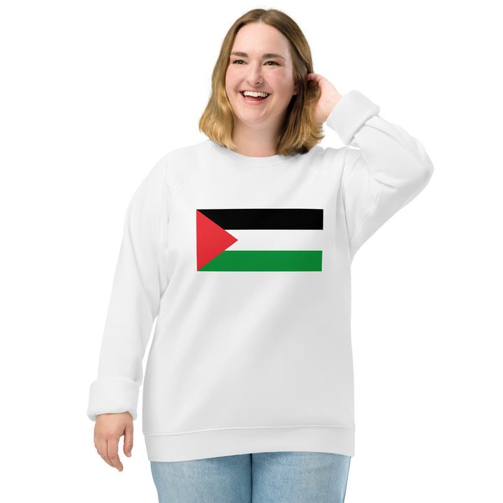 Women organic raglan sweatshirt | Palestine Flag