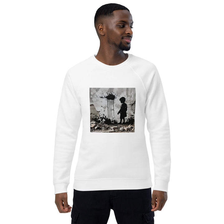 Men organic raglan sweatshirt | Palestine Wall