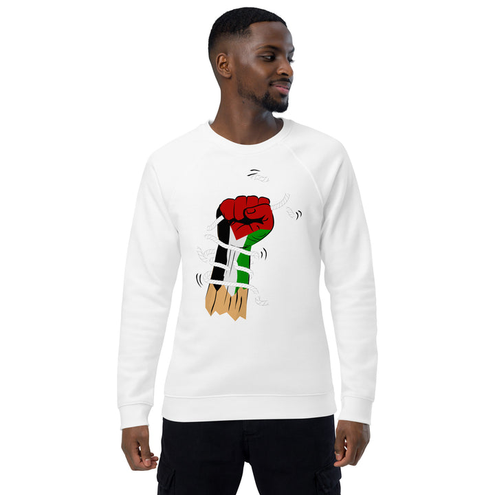 Men organic raglan sweatshirt | Palestine Hand