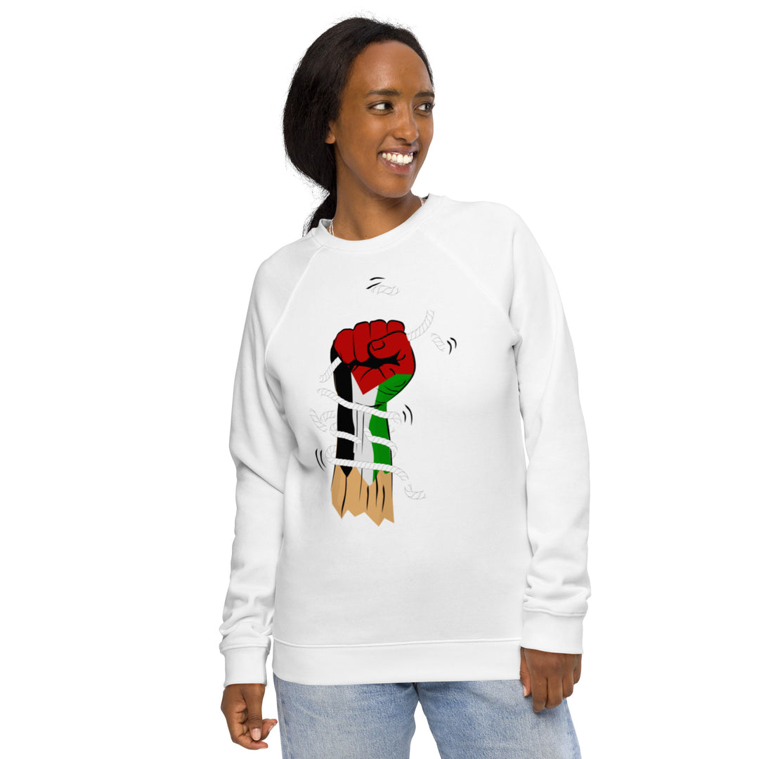 Women organic raglan sweatshirt | Palestine Hand