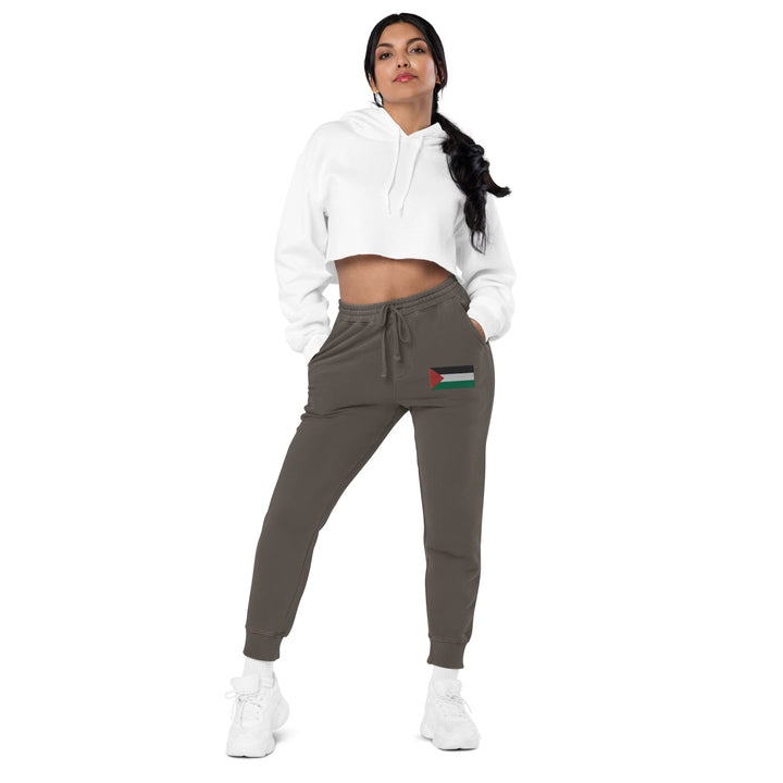 Women pigment-dyed sweatpants | Palestine Flag