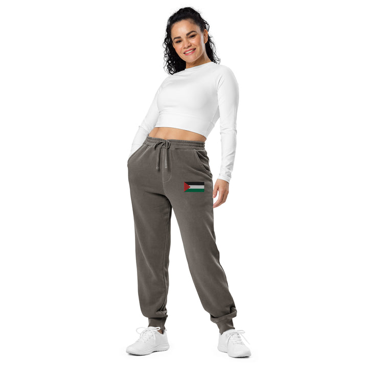 Women pigment-dyed sweatpants | Palestine Flag