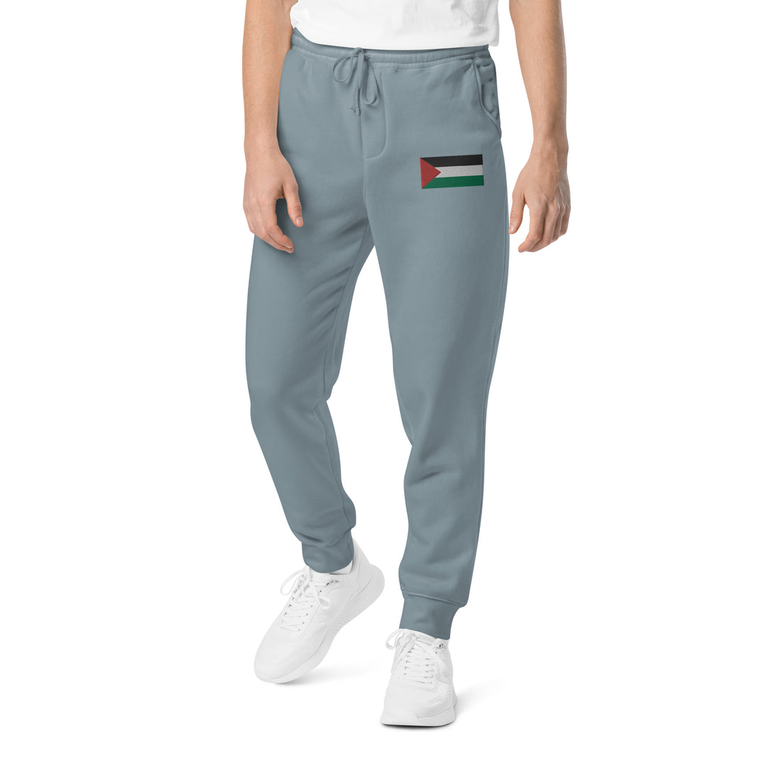 Men pigment-dyed sweatpants | Palestine Flag