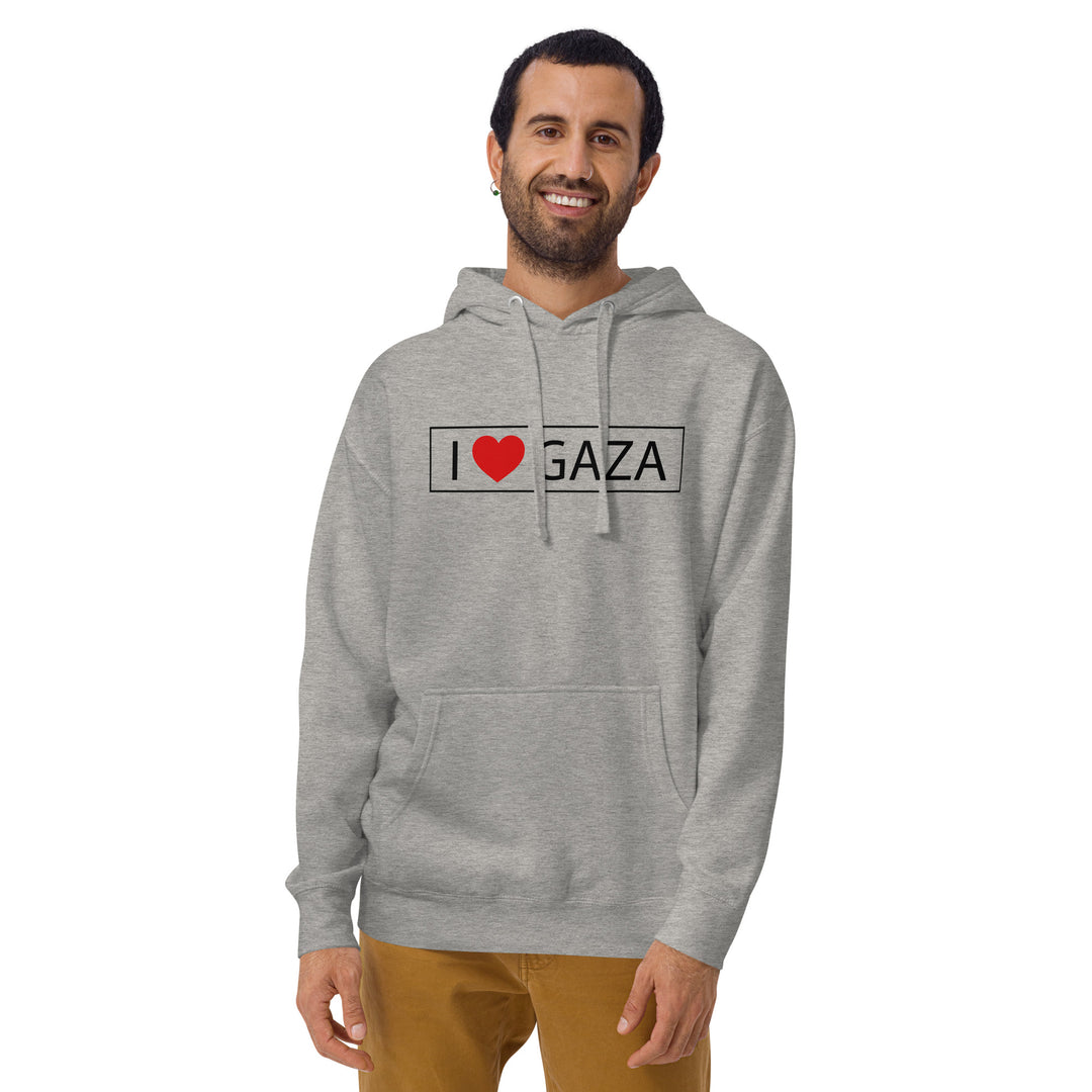 Men Hoodie | I Love Gaza