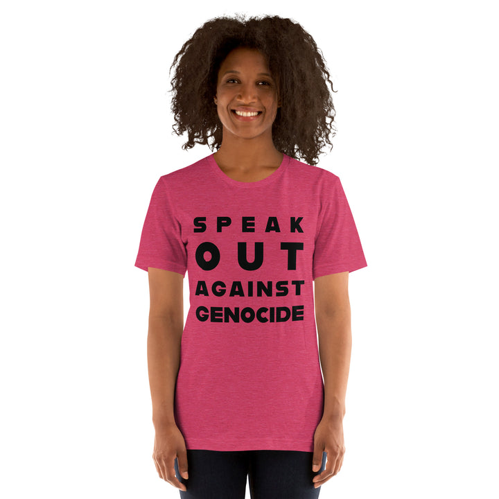 Women t-shirt | Speak out against genocide