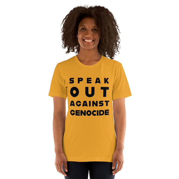 Women t-shirt | Speak out against genocide