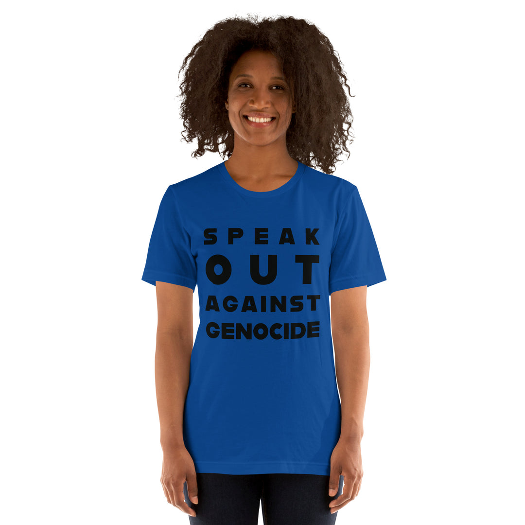 Women t-shirt | Speak out against genocide