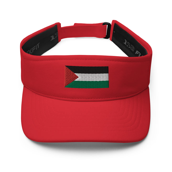 Visor - Palestine Flag, Visor Red