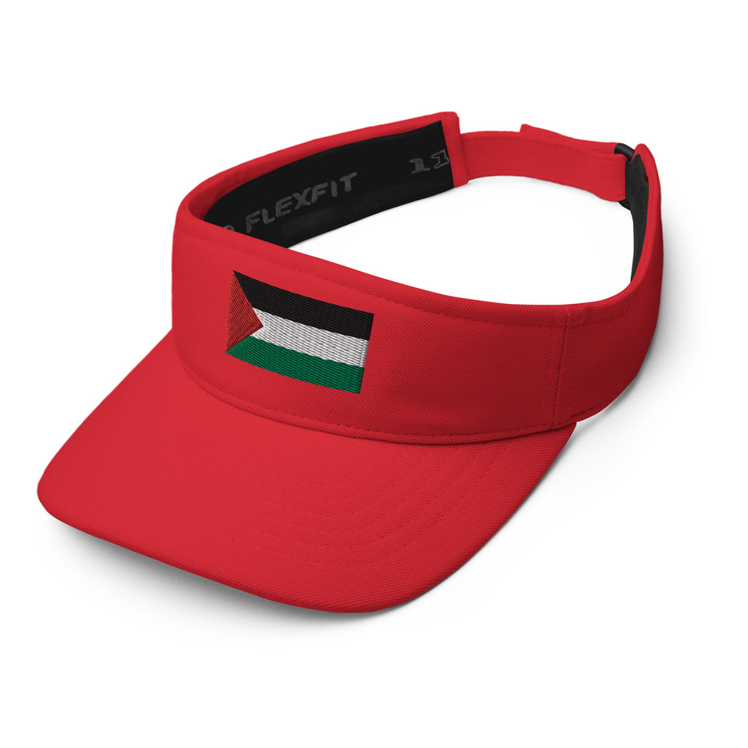 Visor - Palestine Flag, Visor Red