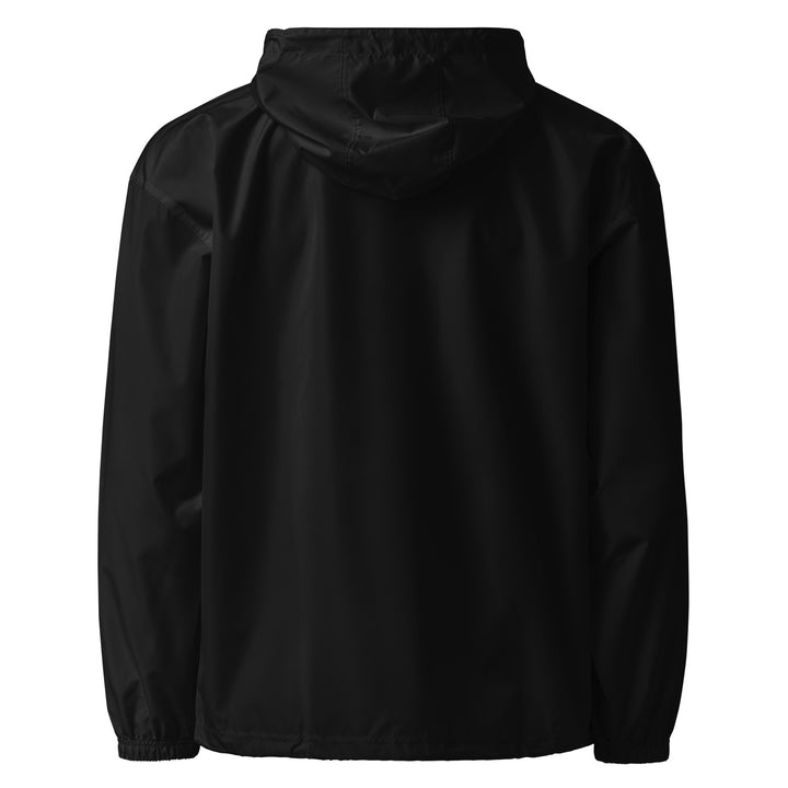 Women Embroidered Champion Packable Jacket - Palestine Flag, Embroidered Champion Packable Jacket Black