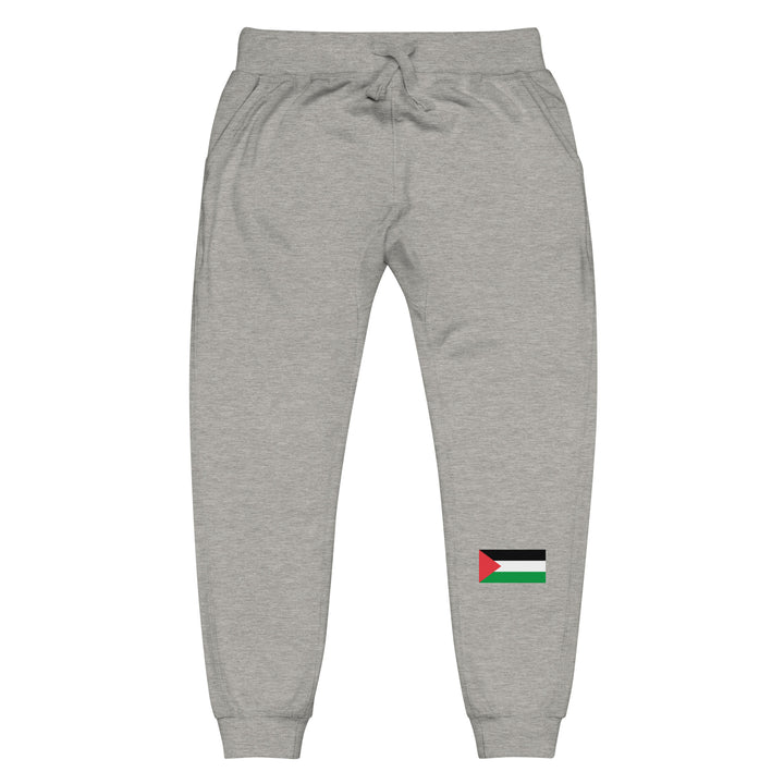 Women fleece sweatpants - Palestine Flag, Fleece Sweatpants Carbon Grey