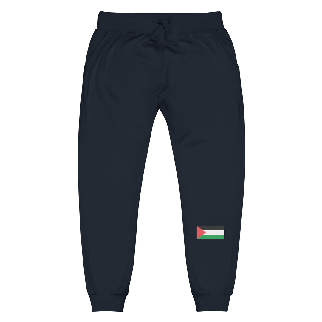 Women fleece sweatpants - Palestine Flag, Fleece Sweatpants Navy Blazer