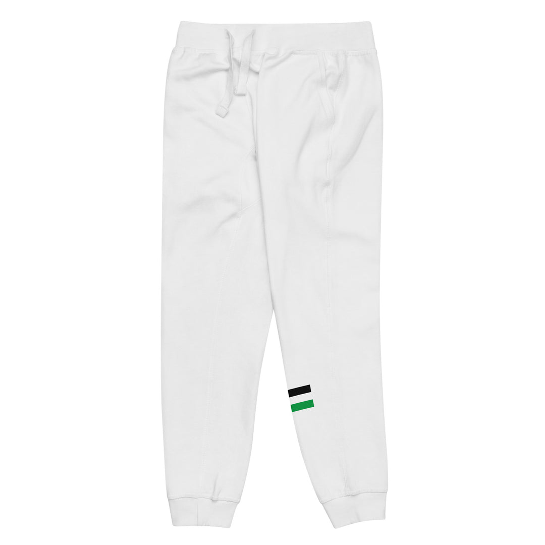 Women fleece sweatpants - Palestine Flag, Fleece Sweatpants White Front