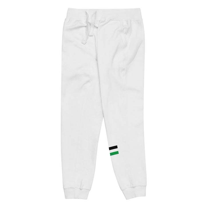 Women fleece sweatpants - Palestine Flag, Fleece Sweatpants White Front