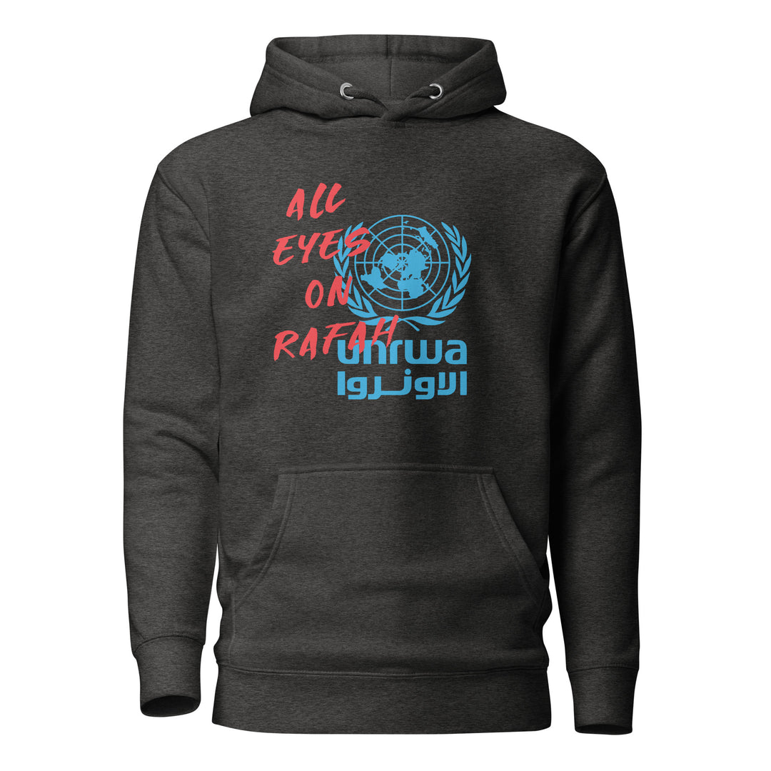 Women Hoodie - All Eyes on Rafah, Charcoal Heather