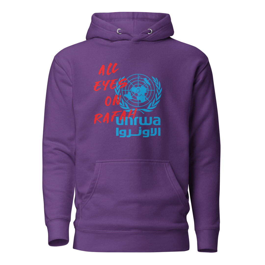Women Hoodie - All Eyes on Rafah, Purple