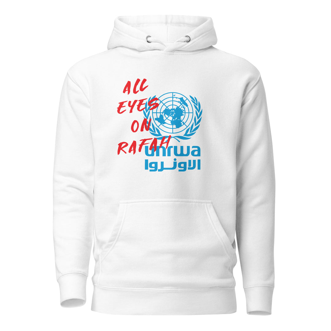 Women Hoodie - All Eyes on Rafah, White