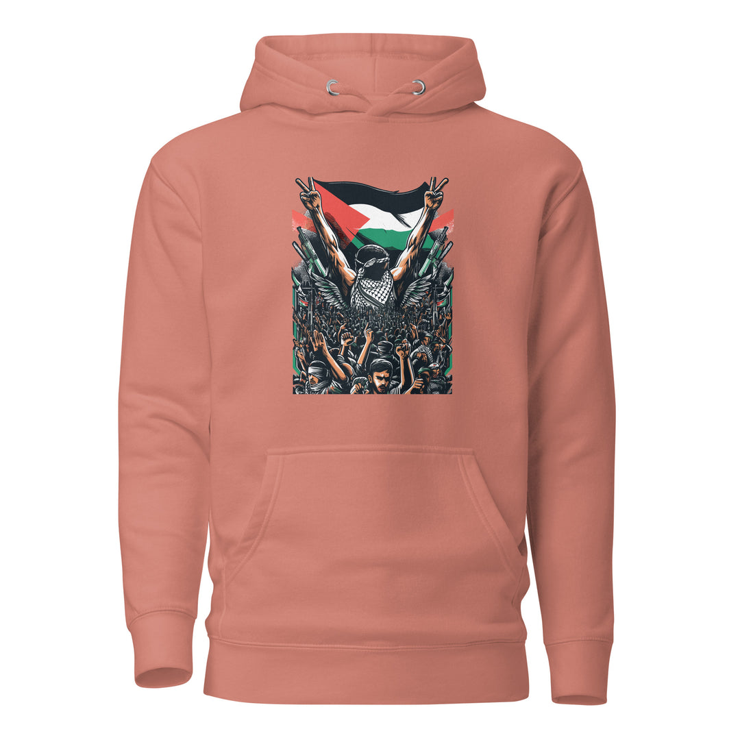 Women Hoodie - Art by Moh, Dusty Rose