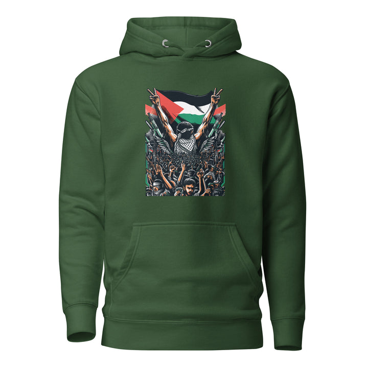 Women Hoodie - Art by Moh, Forest Green