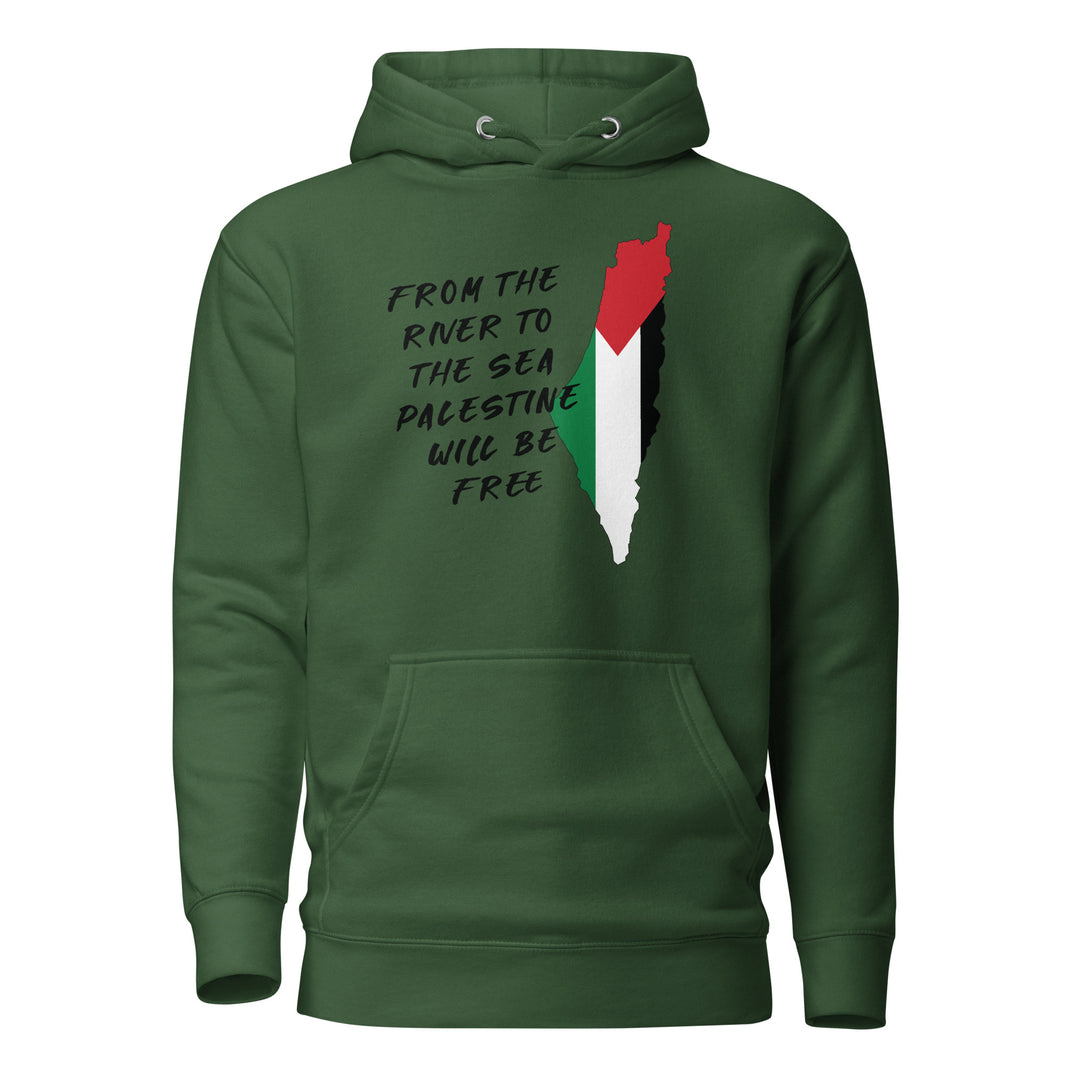 Women Hoodie - From the River, Forest Green
