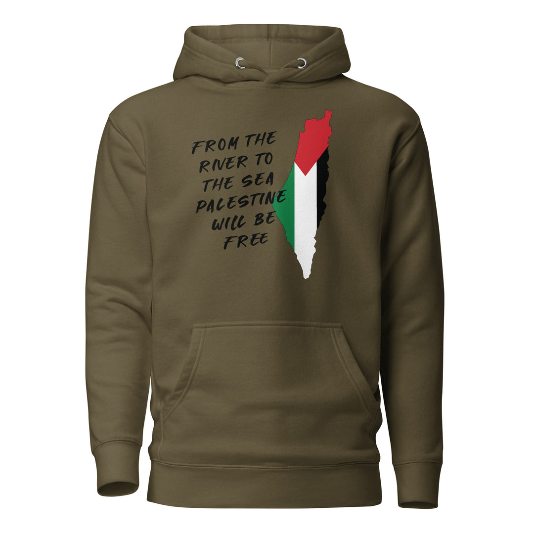 Women Hoodie - From the River, Military Green