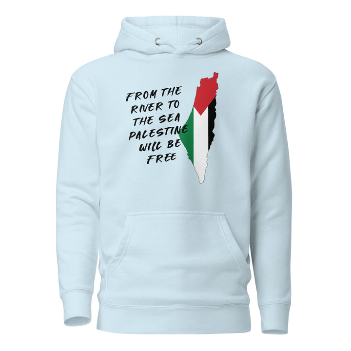 Women Hoodie - From the River, Sky Blue